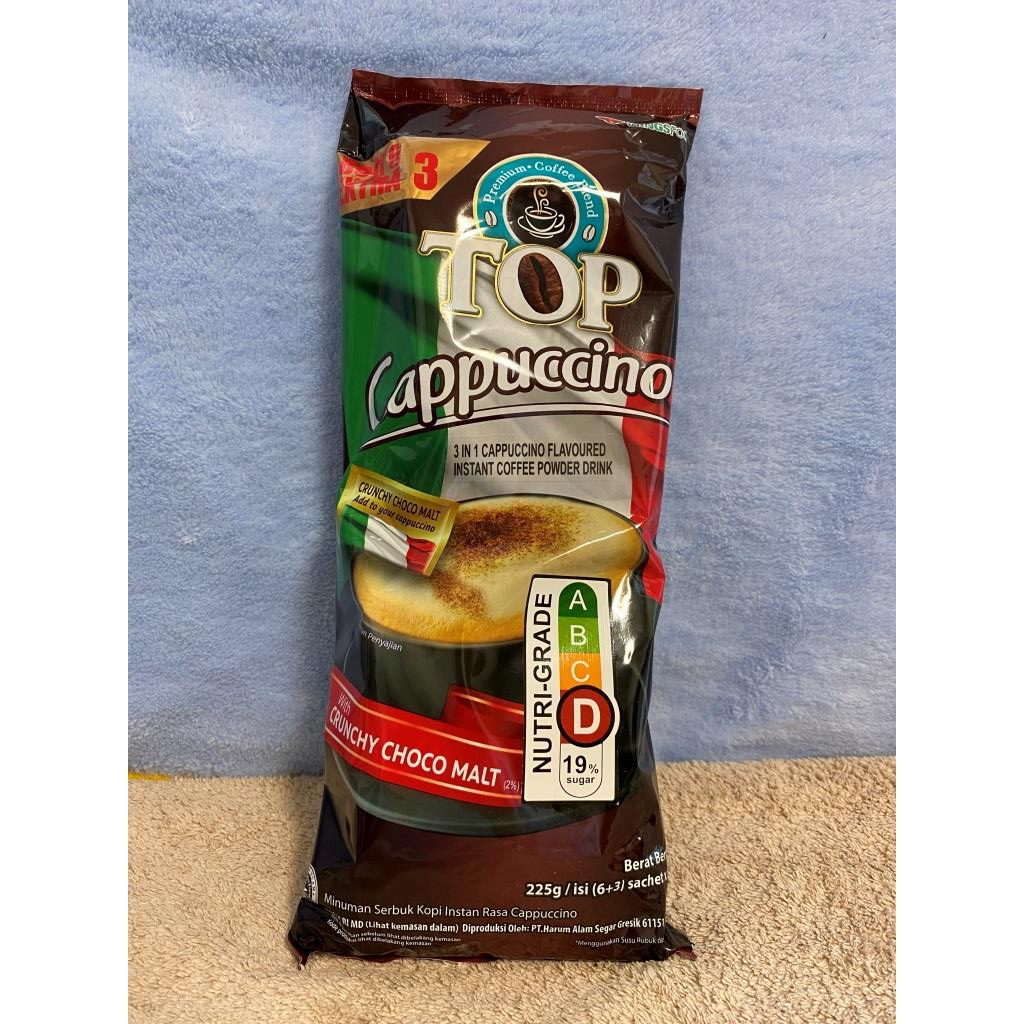 TOP Cappuccino 3 in 1 Cappuccino with Choco Malt Shopee Philippines