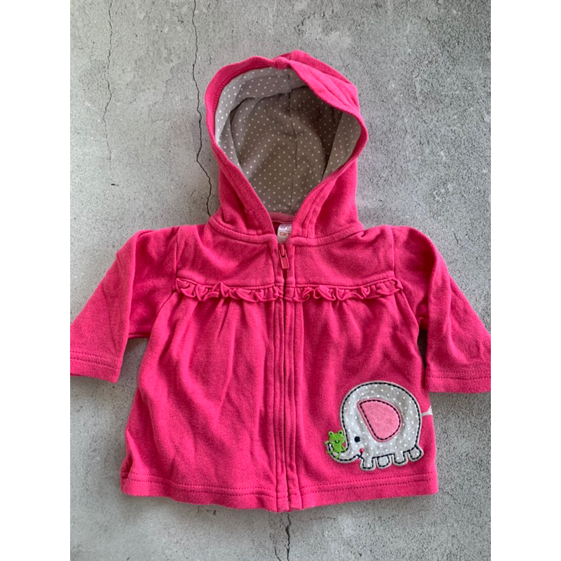 Baby Girl Hooded Sweater / Fur Vest BRANDED PRELOVED (Newborn) Shopee