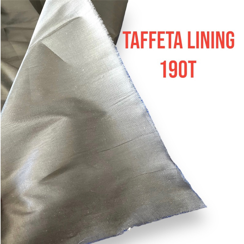 Taffeta Lining 190T (for bag lining / pouches) - per yard | Shopee ...