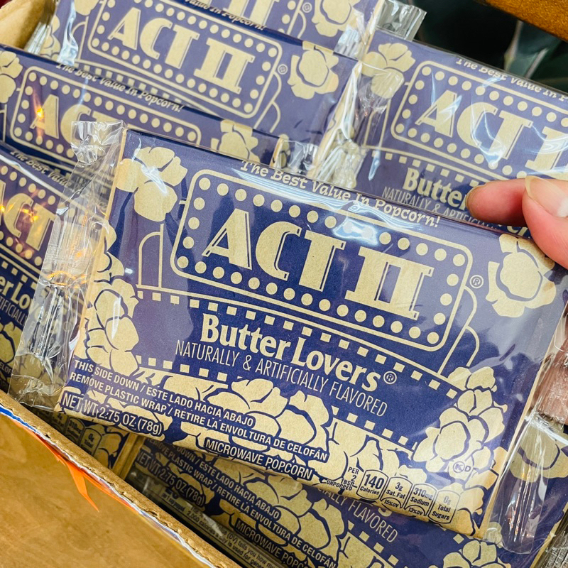 ACT II Butter Lovers Popcorn 78g Shopee Philippines