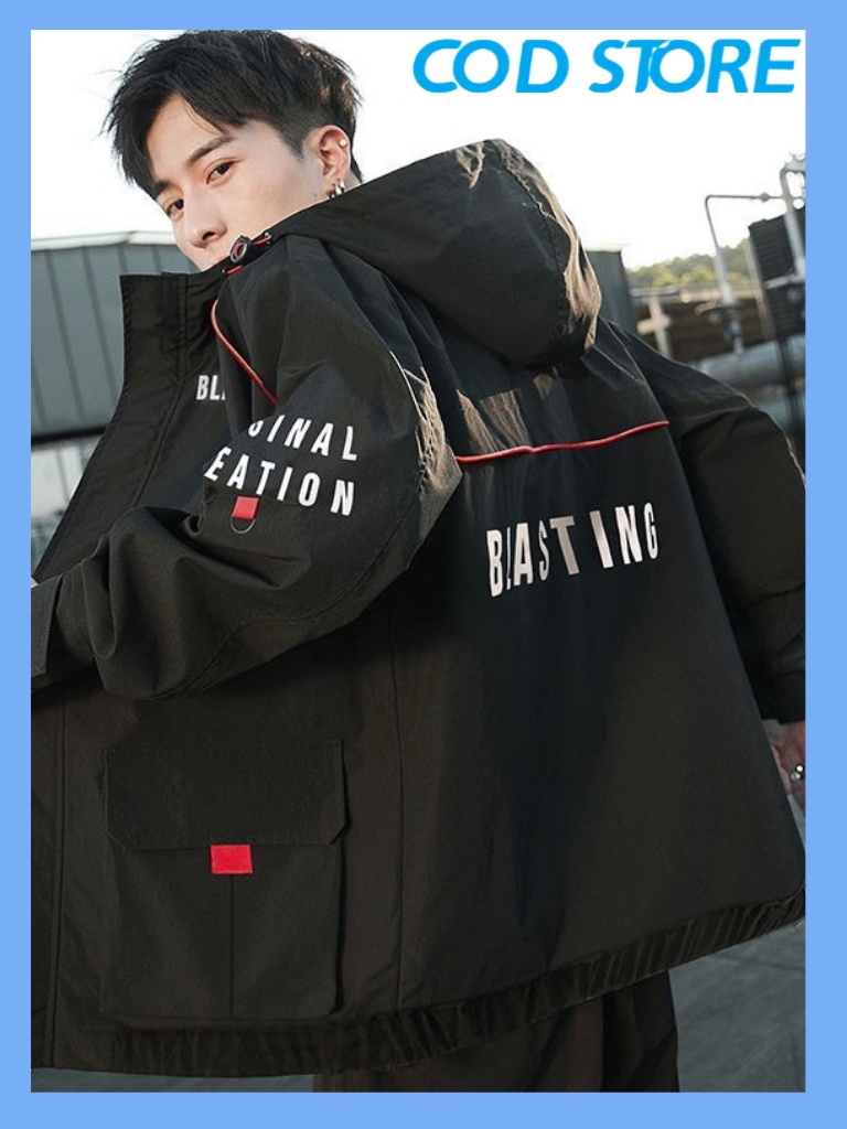 Korean fashion bomber jackets windbreak coat sports outdoor cool men ...
