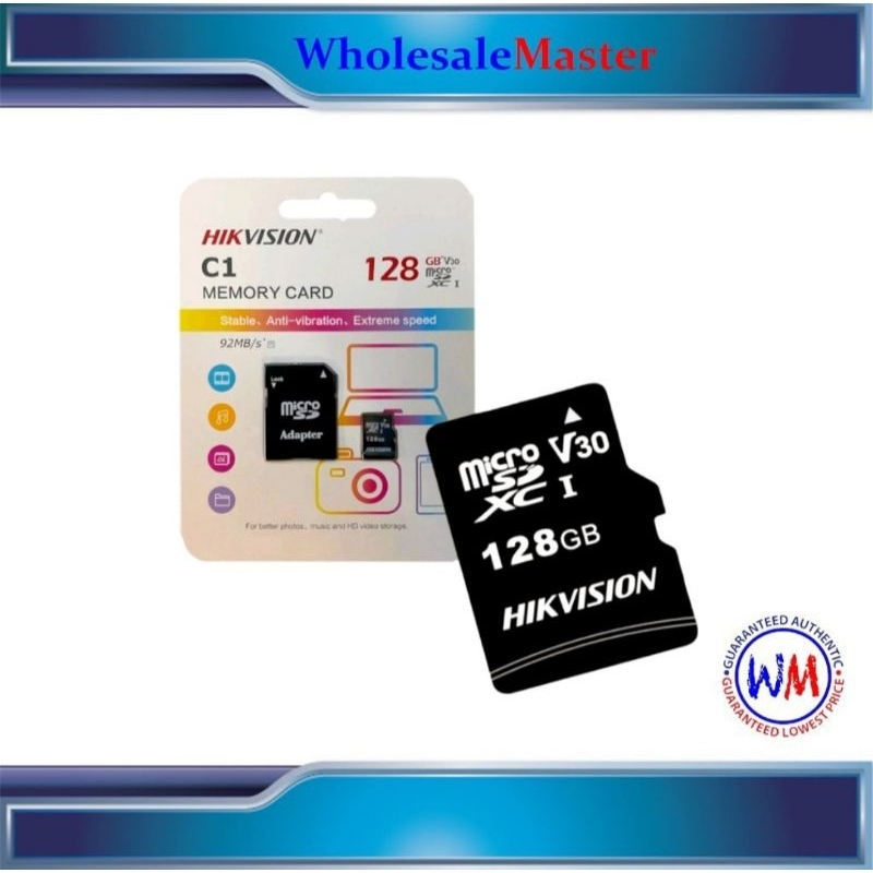 Hikvision Micro Sd Sdxc Uhs1 Class 10 92mb S With Adapter HsTfC1 Std