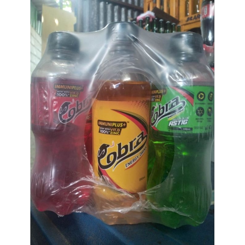 Cobra energy drink mixed flavors 12pcs per pack / 350 ml per perbottle