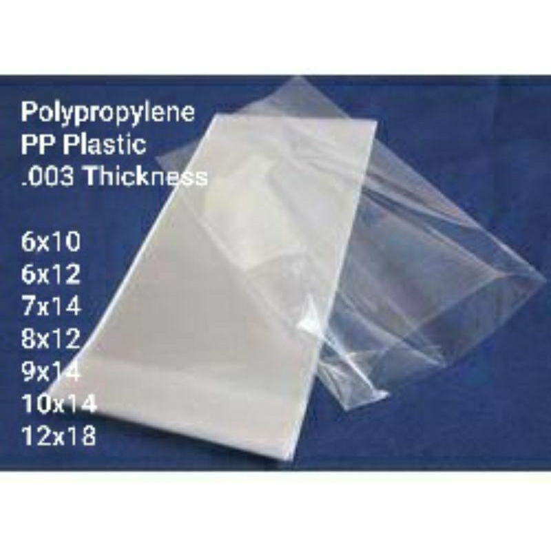 PP Plastic Linaw .003 Thickness Polypropylene Bag 100 pcs Makapal ...