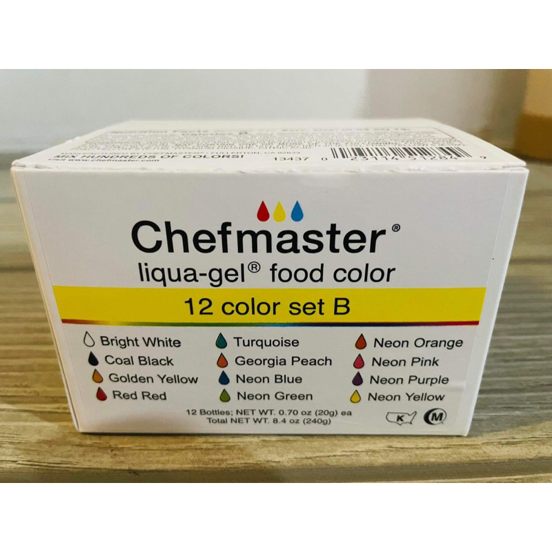 CHEFMASTER LIQUA-GEL FOOD COLOR (SET B) | Shopee Philippines