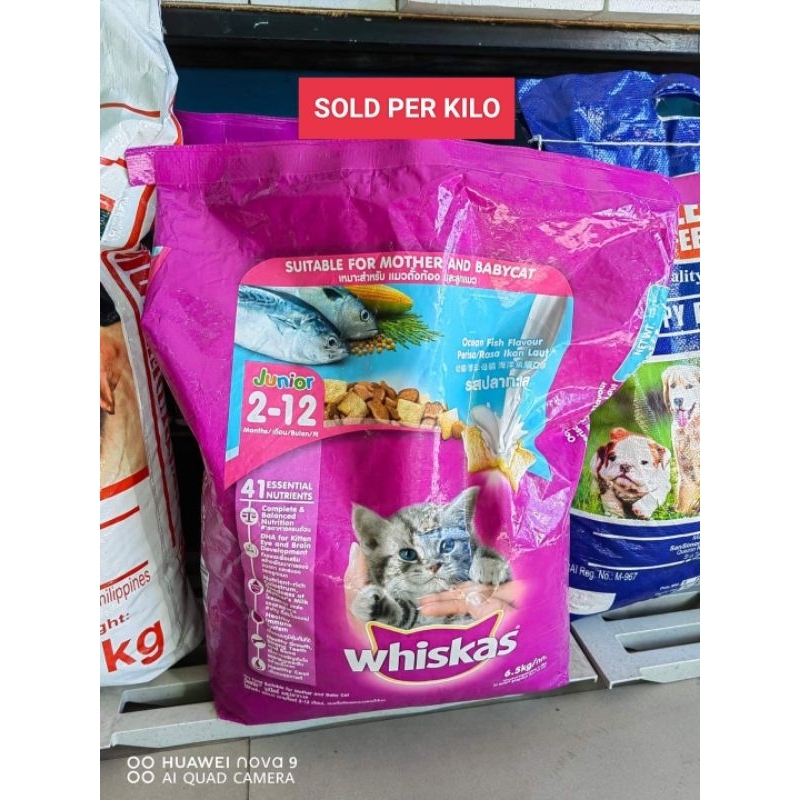 WHISKAS KITTEN DRY CAT FOOD 212 FOR MOTHER AND BABY CAt (ocean and