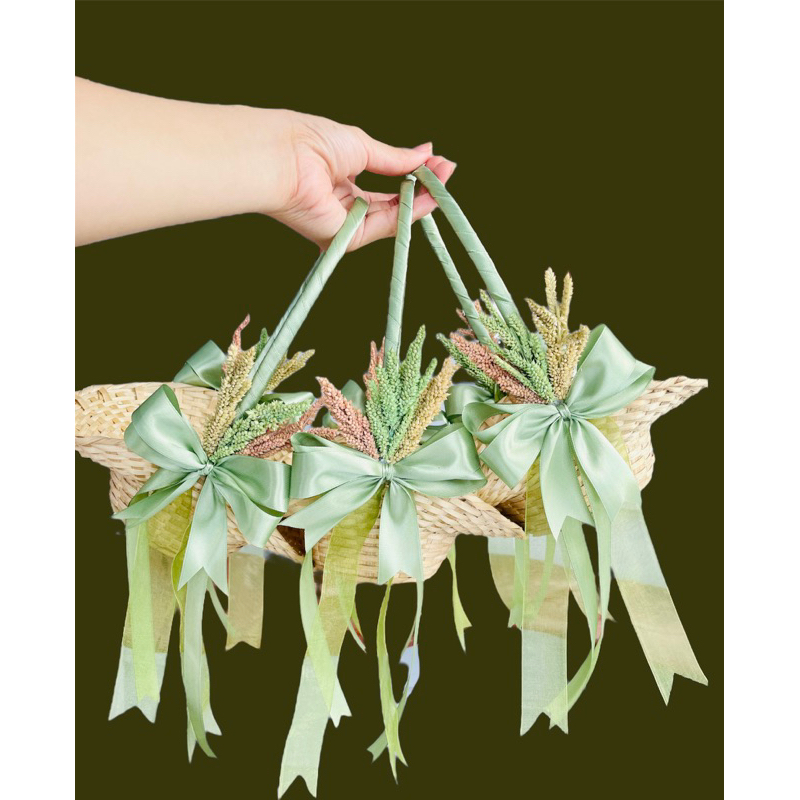 Flower Girl Basket for wedding (dried flower) Shopee Philippines