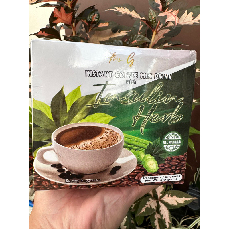 Ms G instant coffee mix drink Insulin herb,Serpentina extract,Tongkat