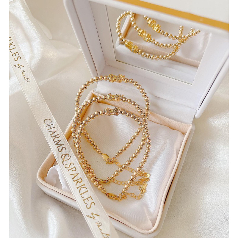 18K REAL GOLD PIYAO IN 10K GOLD BALLS Shopee Philippines