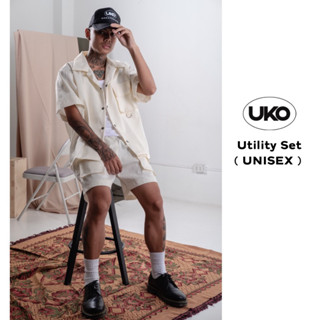 HAKU Utility Polo and Shorts Set Unisex by UKIYO (CREAM) | Shopee ...