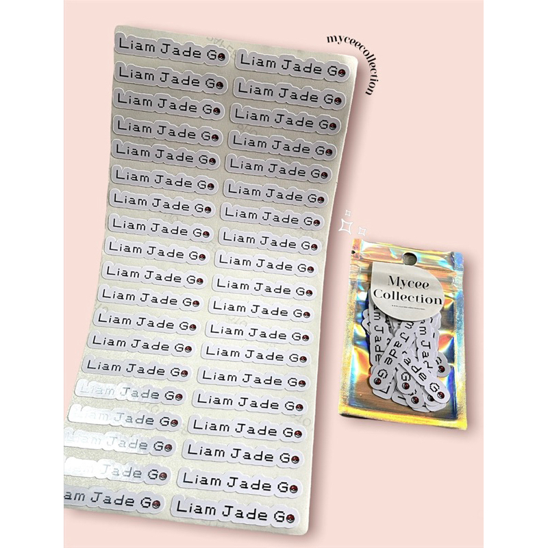 Pre-Cut Sticker Label / Logo Sticker / Personalized Sticker / Name ...