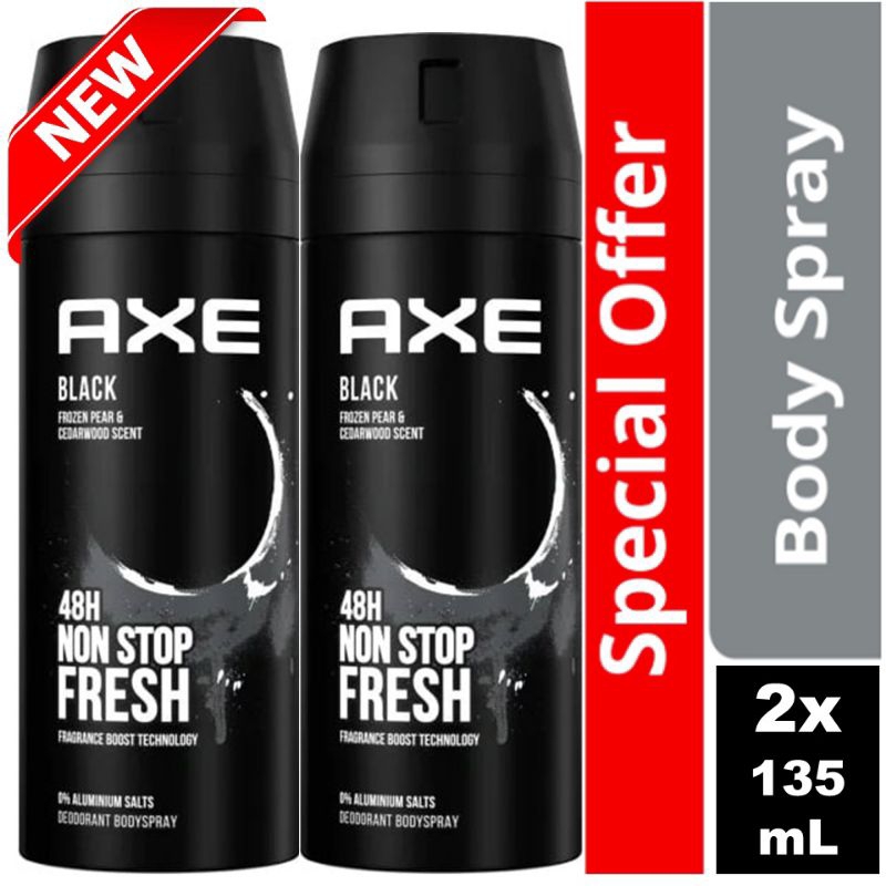 [BUNDLE OF 2] Axe Body Spray Black 135ml Shopee Philippines