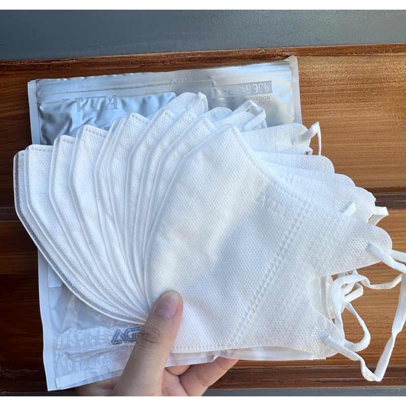 LVTA 3D Pro facemask White 10pcs | Shopee Philippines
