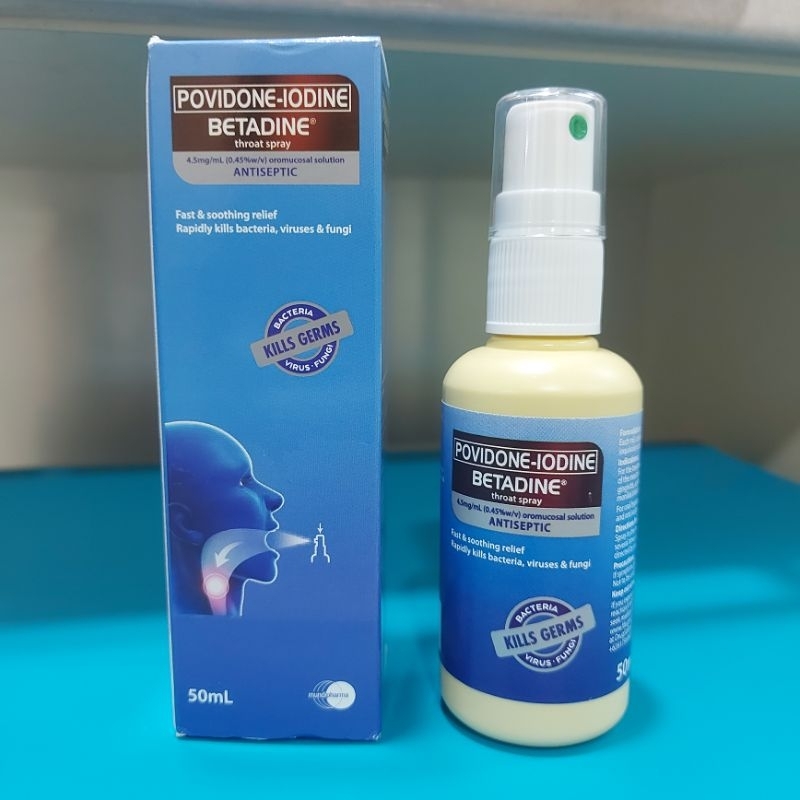 new original PovidoneIodine Betadine throat spray 50ml Shopee Philippines