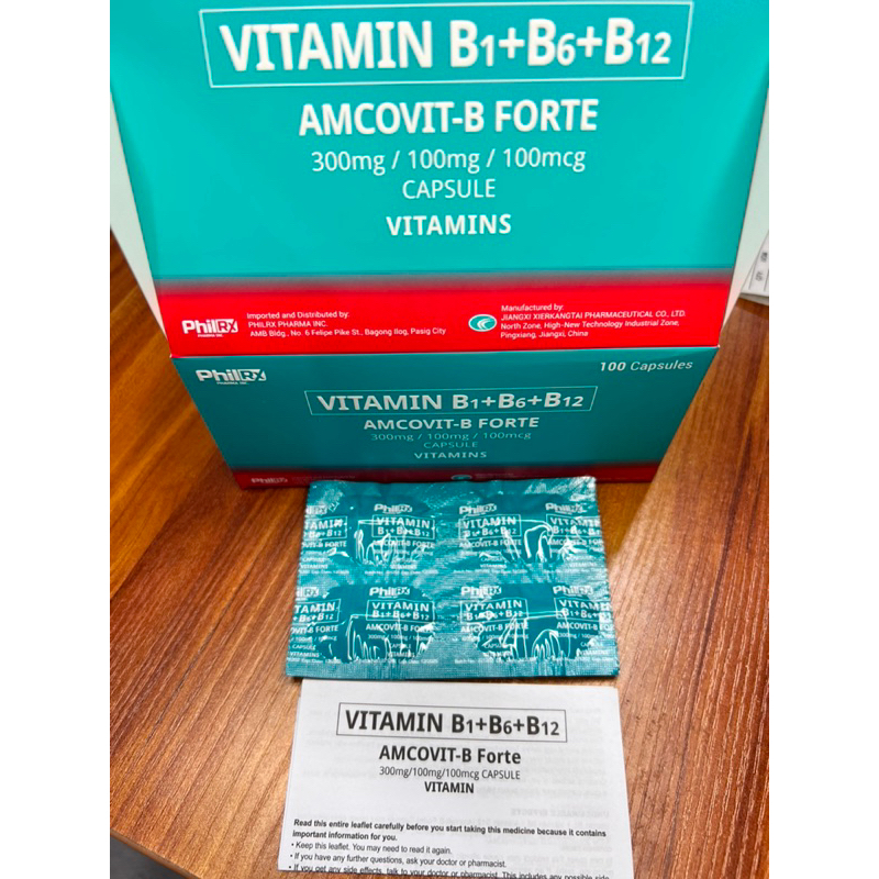 AMCOVITB FORTE (High Concentration Vitamin B1+B6+B12) 300mg 100 mg