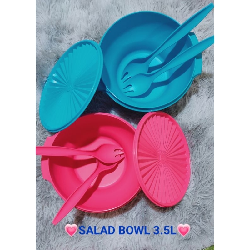 TUPPERWARE LARGE SALAD BOWL with TWO FORKS 3.5L Shopee Philippines