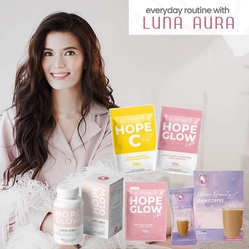 Luna Aura HOPE GLOW Glutathione Classic HOPE BEAUTY SUPER Mini SUPER Biggie HOPE C Skin