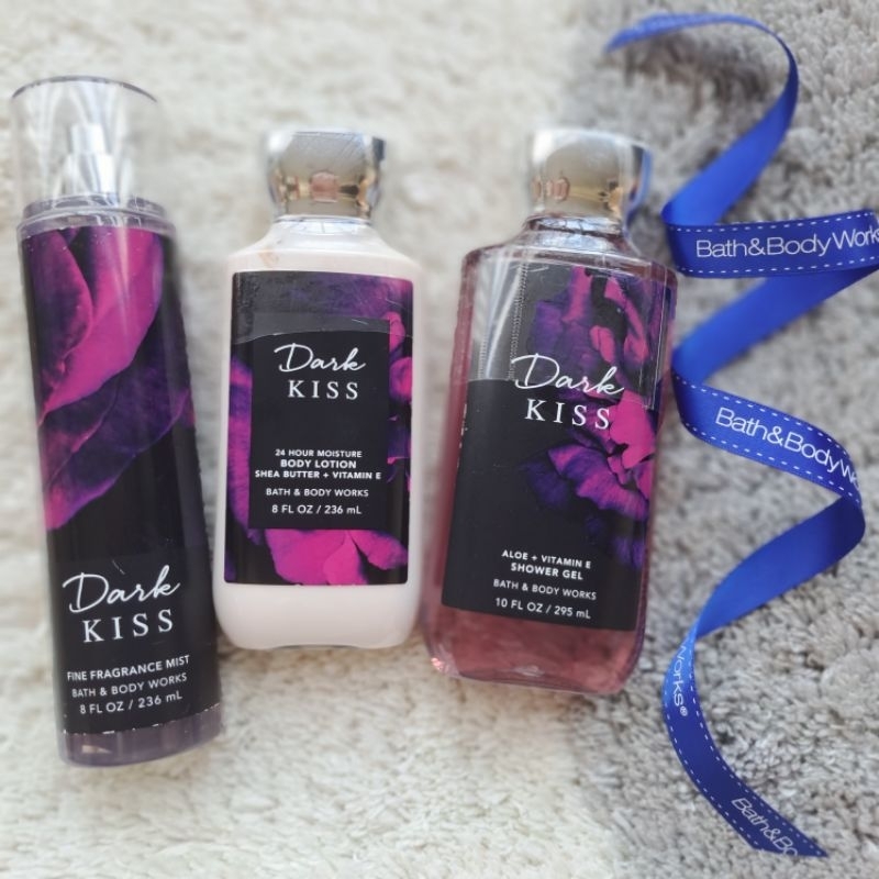 Original Bath & Body Works USA Dark Kiss Fine Fragrance Mist, Lotion ...