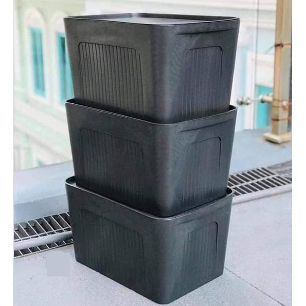 (2/3/5PCS) HIGH QUALITY XL PLASTIC STORAGE BOX WITH COVER Shopee