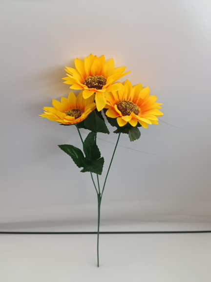 Artificial Sunflower Bouquet 3 Heads For Wedding Office Table And Home ...