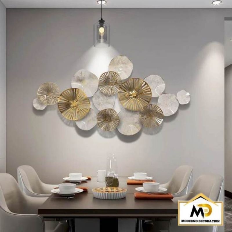 Modern Large Luxury 3D Metal Iron Wall Decoration Elegant Home