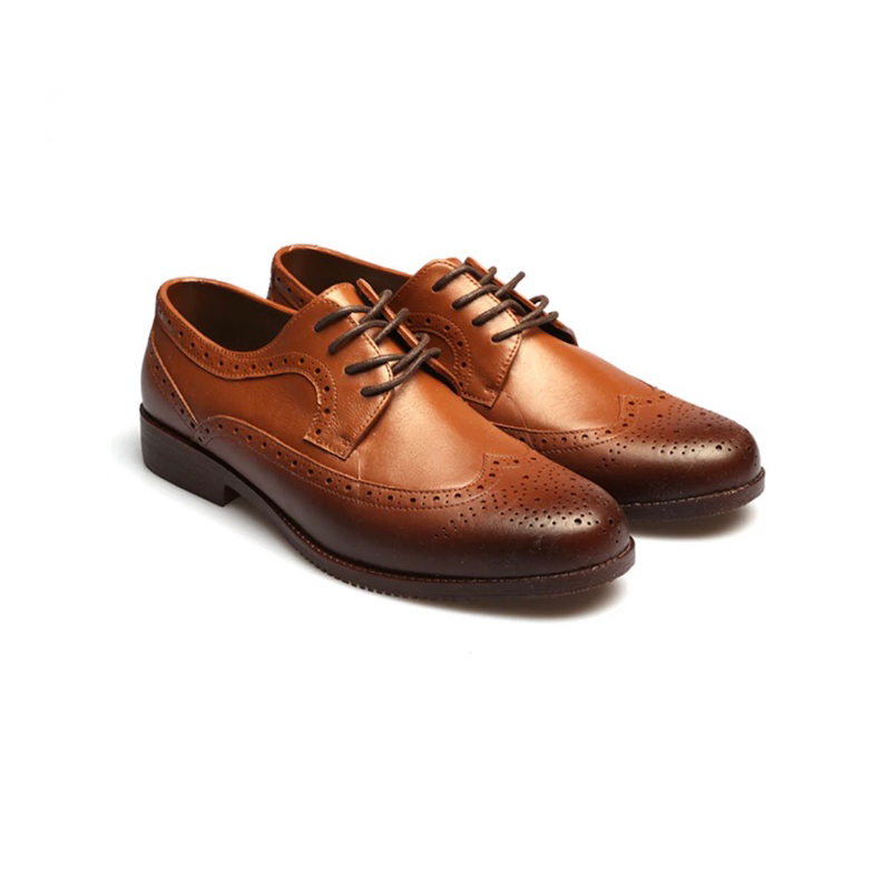 BASEL DELUXE Easysoft Brown Formal Casual Shoes for Mens | Shopee ...