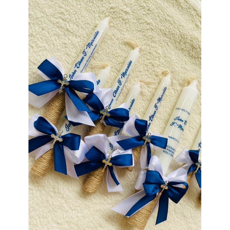 Baptismal candles with Personalized/customized box Shopee Philippines