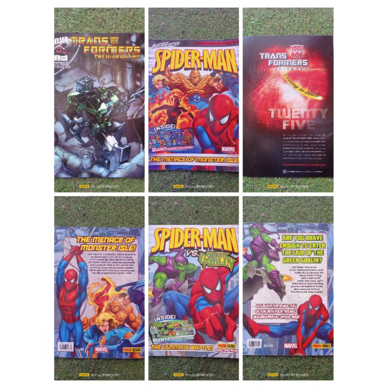 Marvel Spiderman and Transformers Comics Shopee Philippines