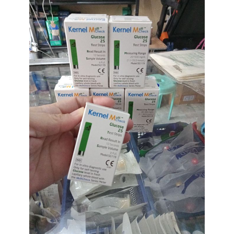 GLUCOSE TEST STRIPS 25's multi check (KERNEL) Shopee Philippines