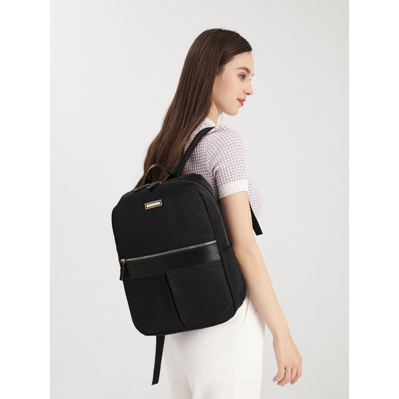 FionFashion DLB030 Elegant plain cavas backpack | Shopee Philippines