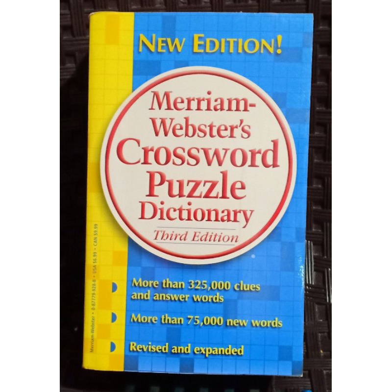 Merriam Webster crossword puzzle dictionary Shopee Philippines