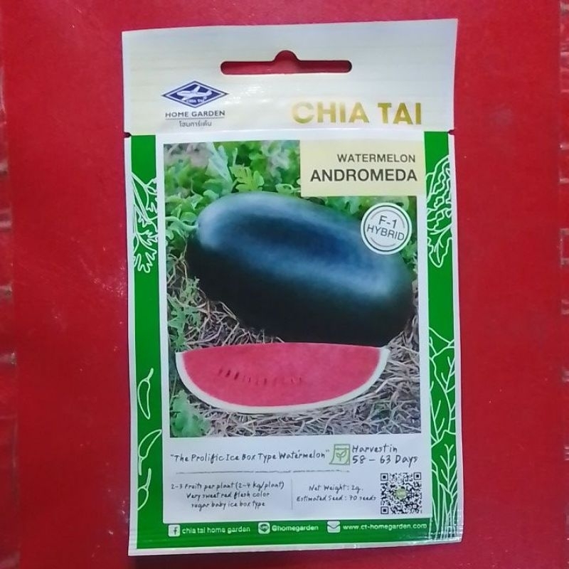 WATERMELON ANDROMEDA HYBRID PAKWAN (2GRAMS) CHIA TAI SEEDS | Shopee ...