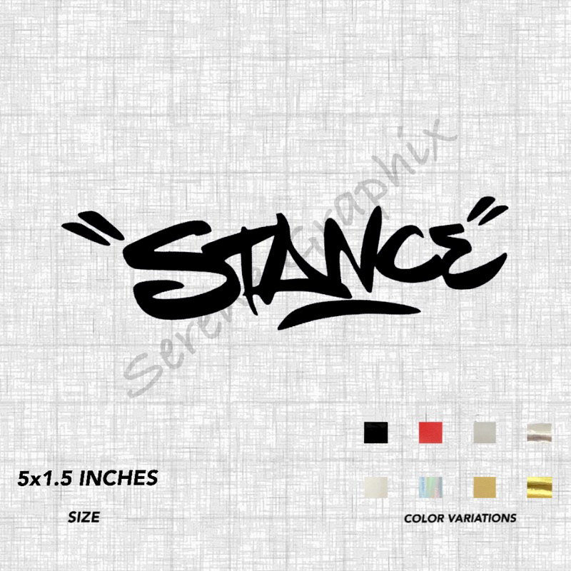 Stance Sticker - Waterproof Cut Out Sticker | Shopee Philippines