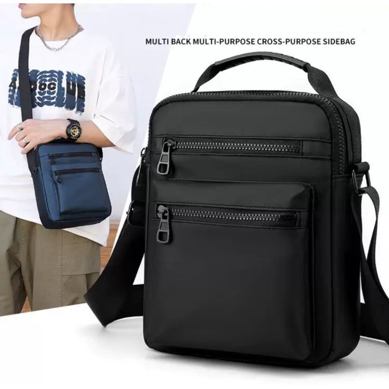 Men’s messenger bag waterproof Nylon Sling bag Shopee Philippines