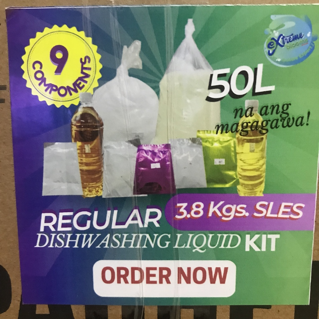 DIY Dishwashing Liquid Kit 50 liters yield 9 components | Shopee ...
