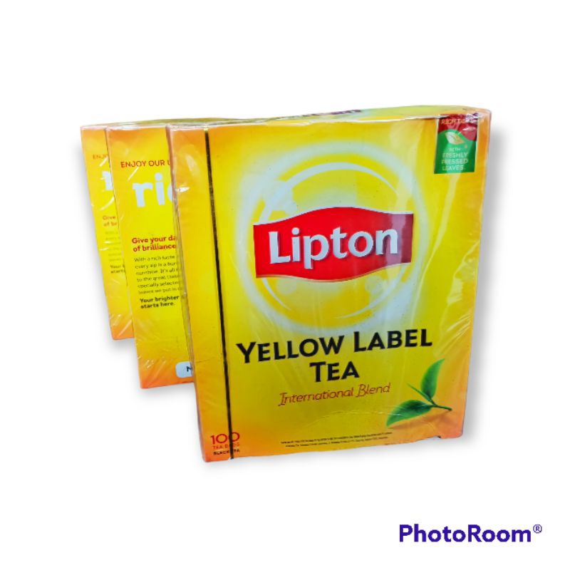 Lipton Yellow Label Black Tea 100 Tea Bags In A Box Shopee Philippines