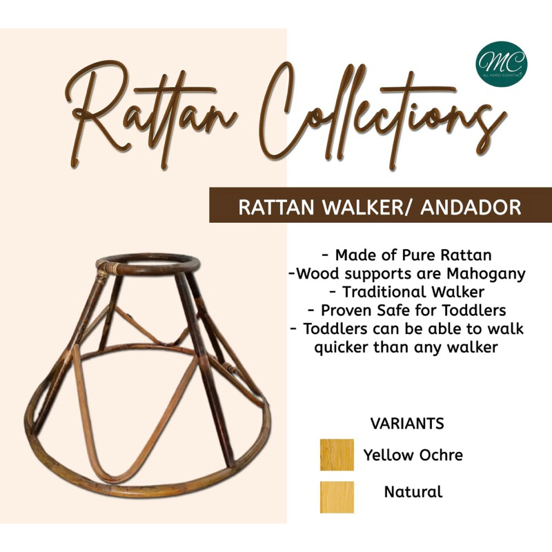 Rattan Andador/ Rattan Walker for Babies and Toddlers Shopee Philippines