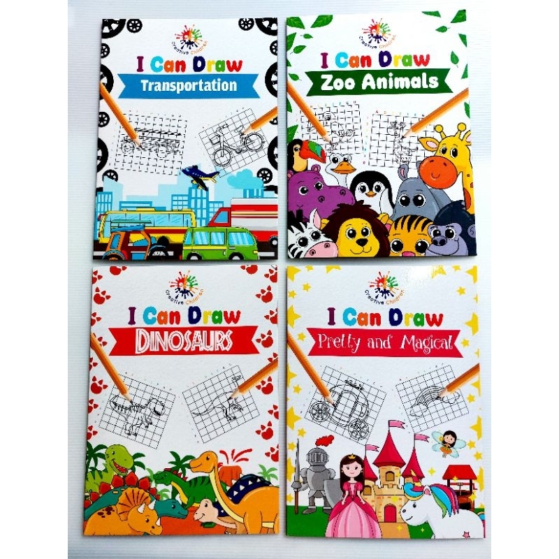 Learn to Draw with I Can Draw Activity Books for Children | Shopee ...