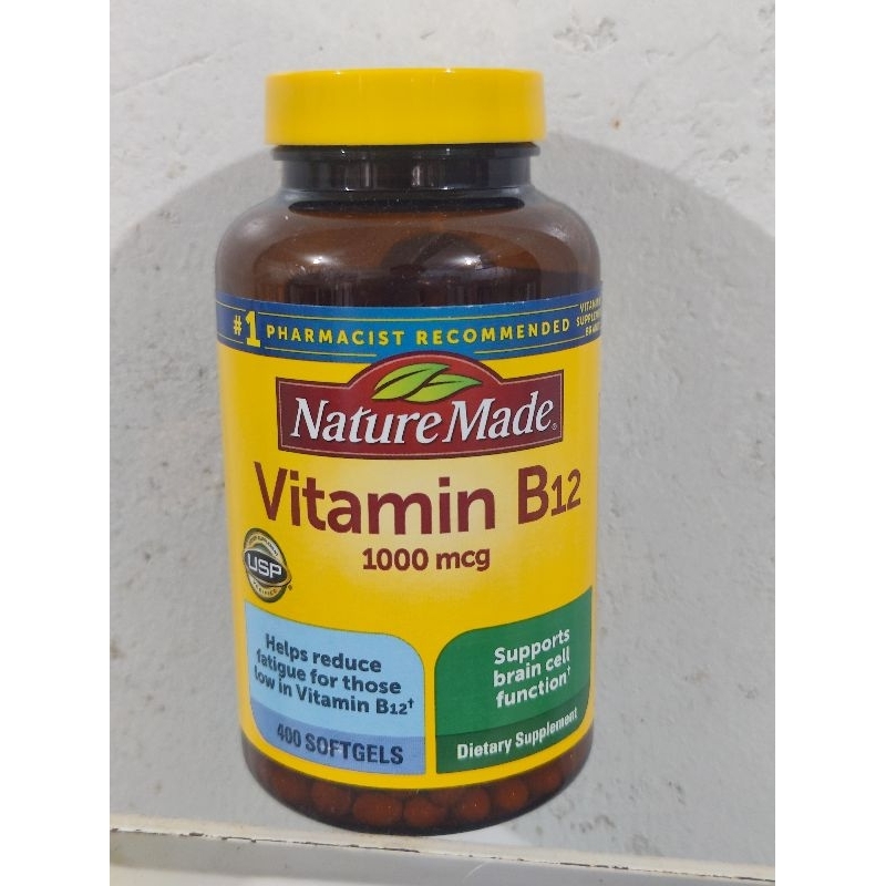 Nature Made Vitamin B12 1000mcg 400 Softgel Energy Nervous System Brain