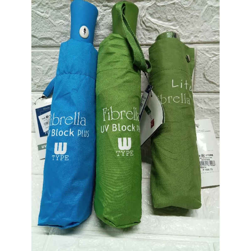 Fibrella uv block plus w type assorted color / lite | Shopee Philippines