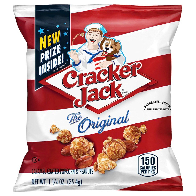 Cracker Jack Original Caramel Coated Popcorn & Peanut, 1.25 Ounce