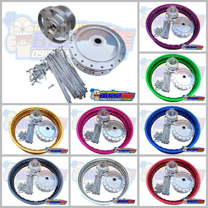 Thailand Rimset Aerox V1 / V2 1.4 X17's Both Chrome Hub / Chrome Spokes ...