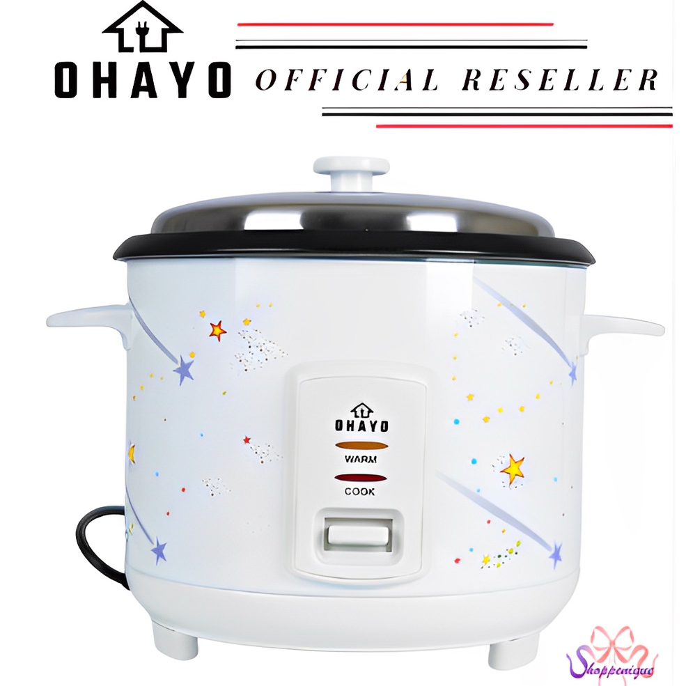 OHAYO Cylindrical RICE COOKER1.0 Liter, 1.5 Liter & 1.8 Liter | Shopee ...