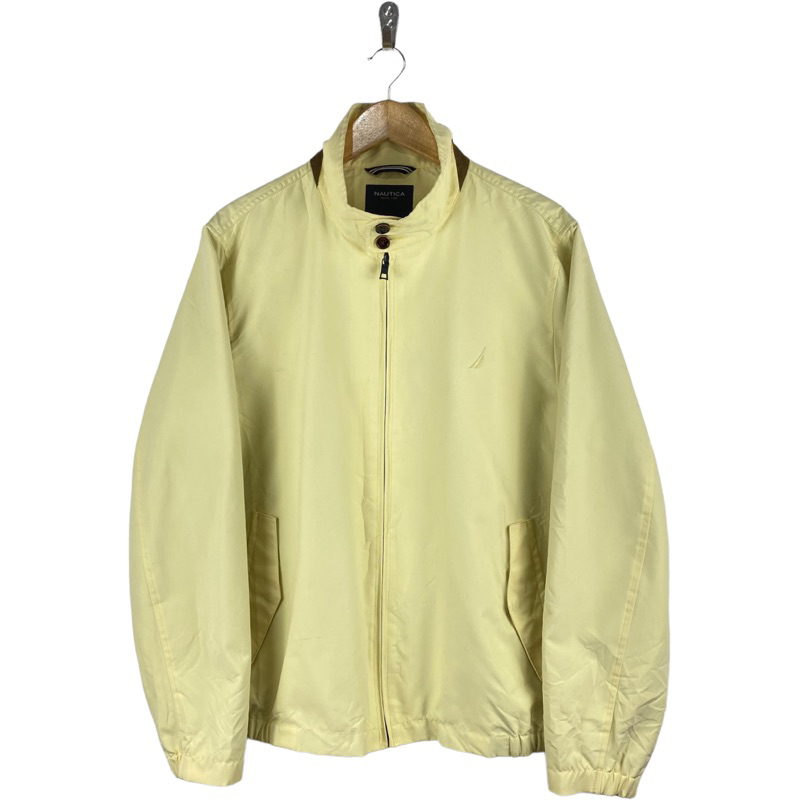 Nautica Harrington Jacket (Light Yellow) | Shopee Philippines