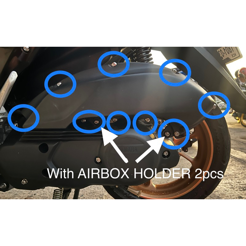 Heng Airbox Bolts For Nmax V V V Aerox V V Cnc Shopee