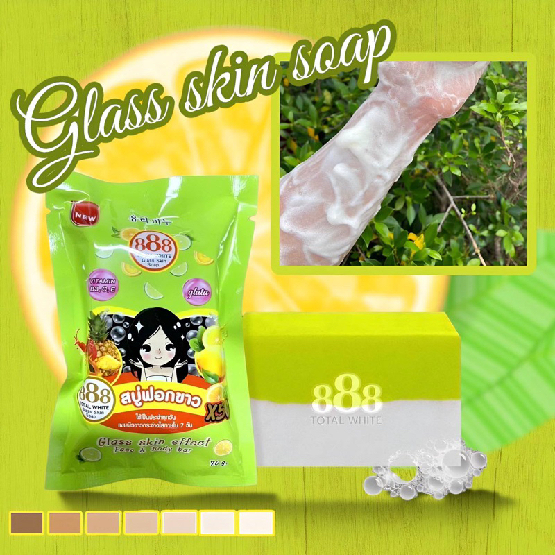 B1T1 888 GLASS SKIN SOAP FROM THAILAND | Shopee Philippines