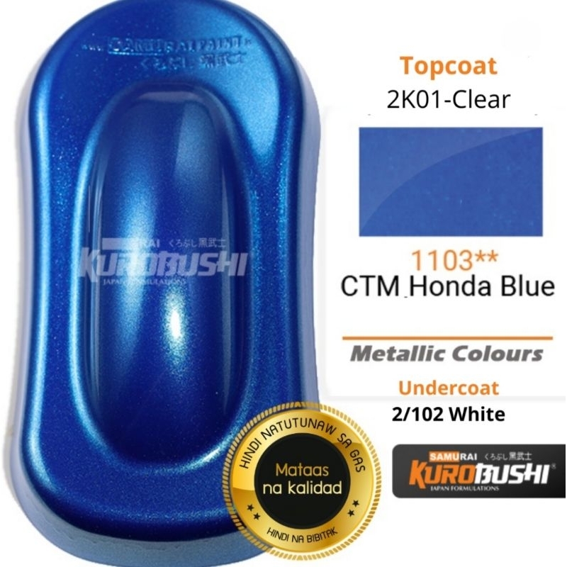 SAMURAI SPRAY PAINT CTM HONDA BLUE 1103** (METALLIC COLORS) 400ML Shopee Philippines