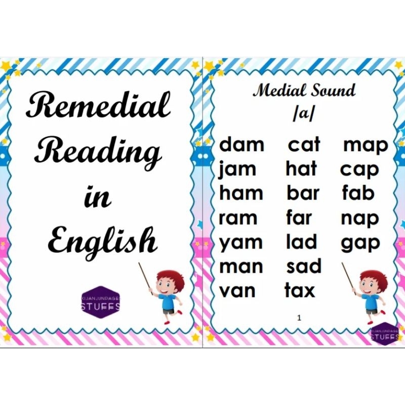 Remedial Reading in English B (29 pages) free bookbind | Shopee Philippines