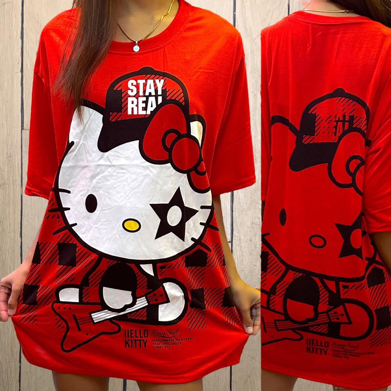 Hello kitty Oversize T-shirt | Shopee Philippines