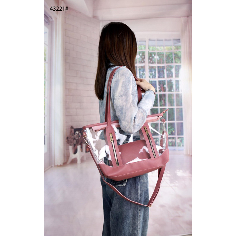 Transparent cheap ladies bag